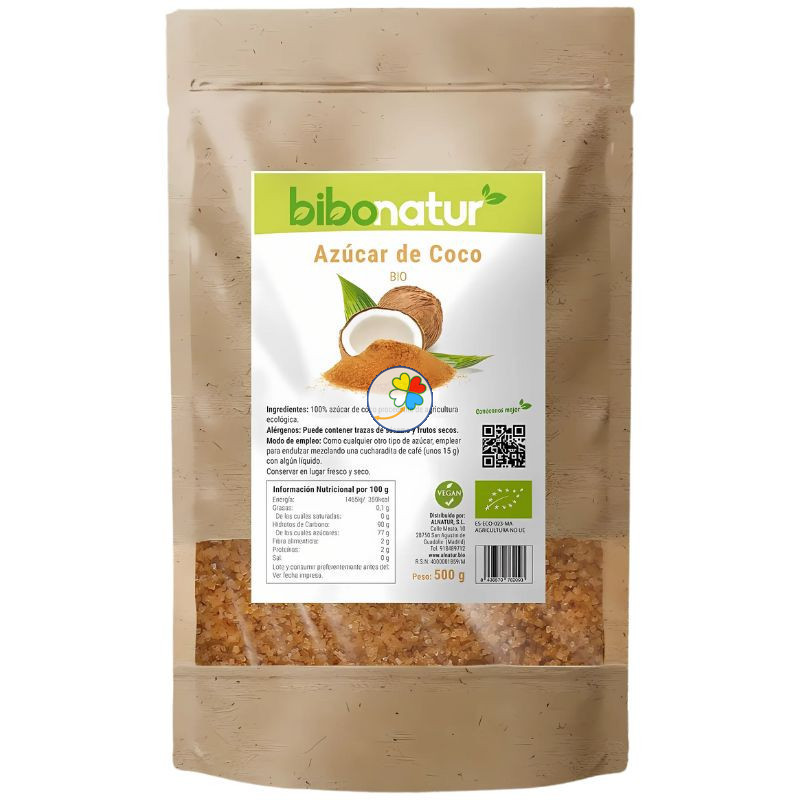 AZÚCAR DE COCO ECO 500G BIBONATUR