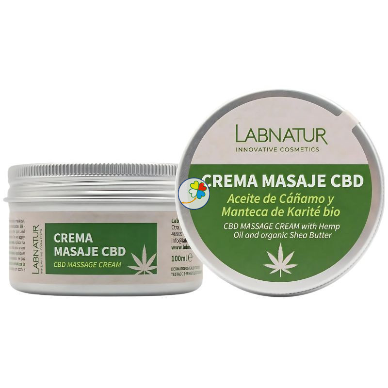 CREMA DE MASAJE CON CBD BIO 100ML LABNATUR