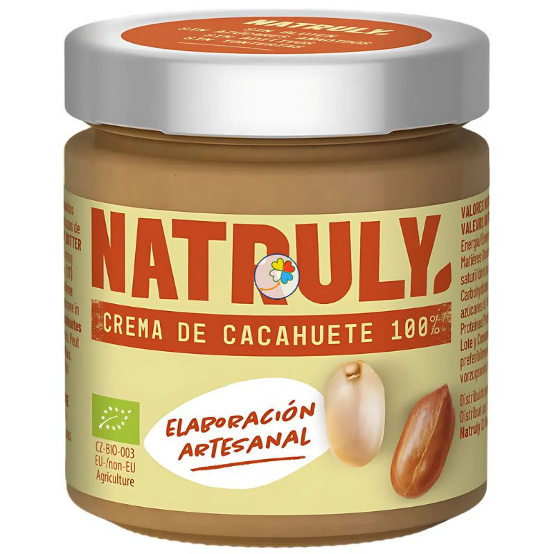 CREMA DE CACAHUETES 100% BIO 200G NATRULY CREMA DE CACAHUETES 100% BIO 200G NATRULY