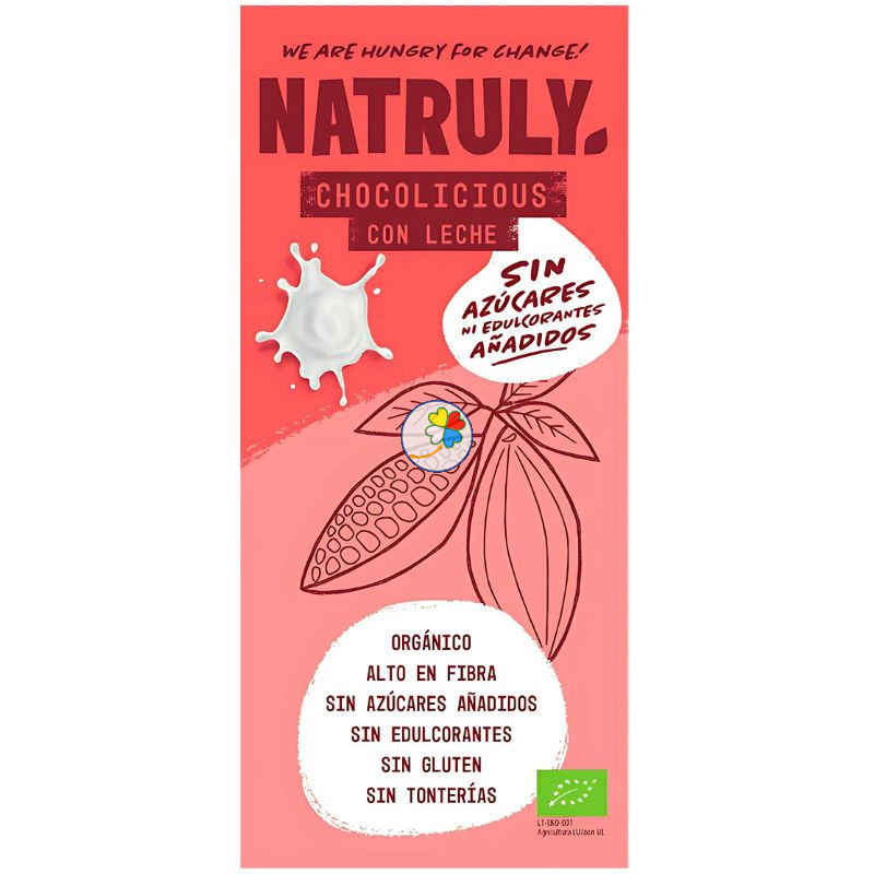 CHOCOLICIOUS CON LECHE BIO 85G NATRULY