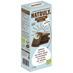 GALLETAS SABOR CACAO BIO 125G NATRULY