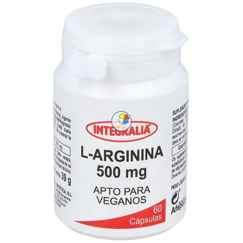 L-ARGININA 500MG 60 CÁPSULAS INTEGRALIA