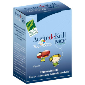 ACEITE DE KRILL NIÑOS 60 PERLAS 300Mg. CIENPORCIEN NATURAL