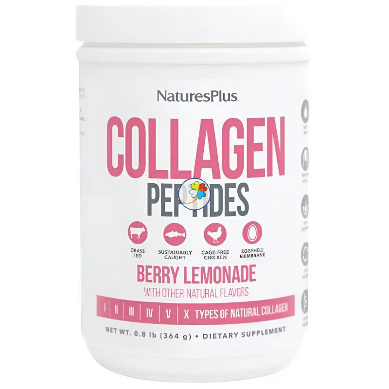 COLLAGEN PEPTIDES BERRY LEMONADE 322G NATURES PLUS