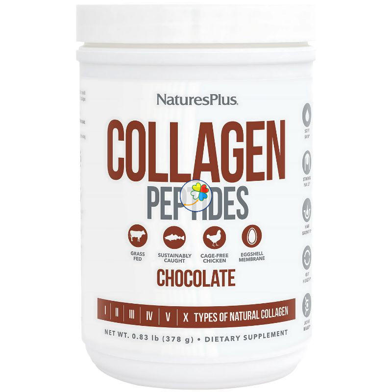 COLLAGEN PEPTIDES CHOCOLATE 378G NATURES PLUS