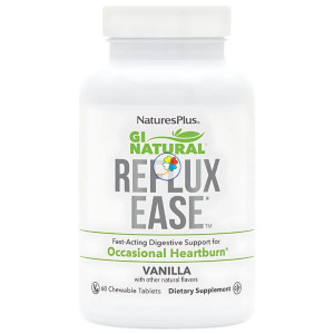 GI NATURAL REFLUX EASE 60 COMPRIMIDOS MASTICABLES NATURES PLUS