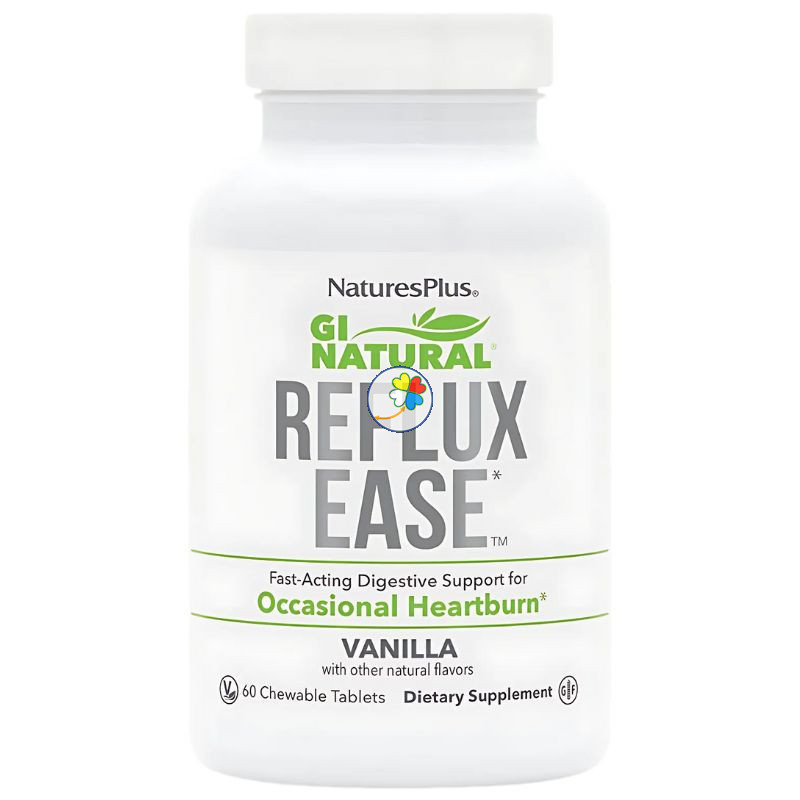 GI NATURAL REFLUX EASE 60 COMPRIMIDOS MASTICABLES NATURES PLUS