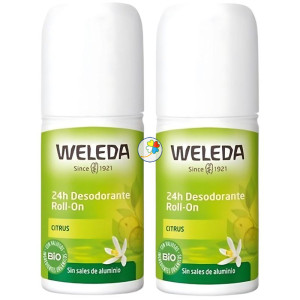 DUPLO DESODORANTE CITRUS ROLL-ON 50% WELEDA