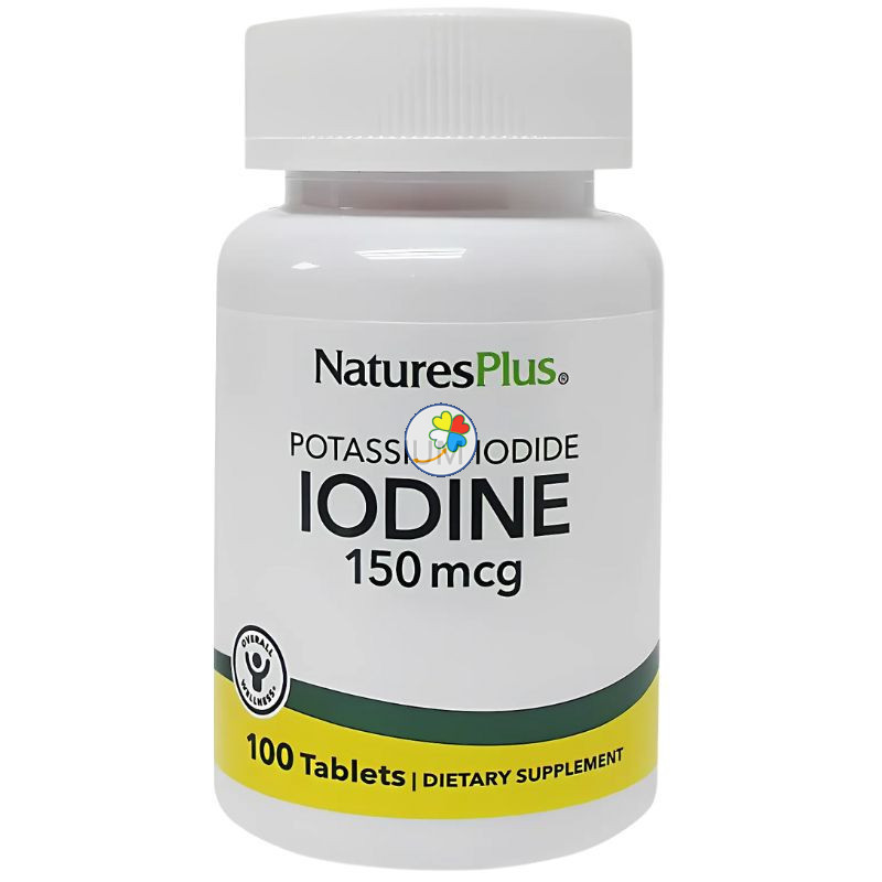 IODINE (YODURO DE POTASIO) 150MCG 100 COMPRIMIDOS NATURES PLUS