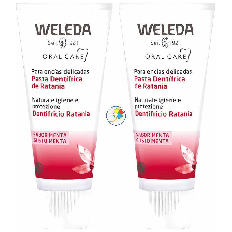 DUO DENTIFRICO RATANIA 50% WELEDA