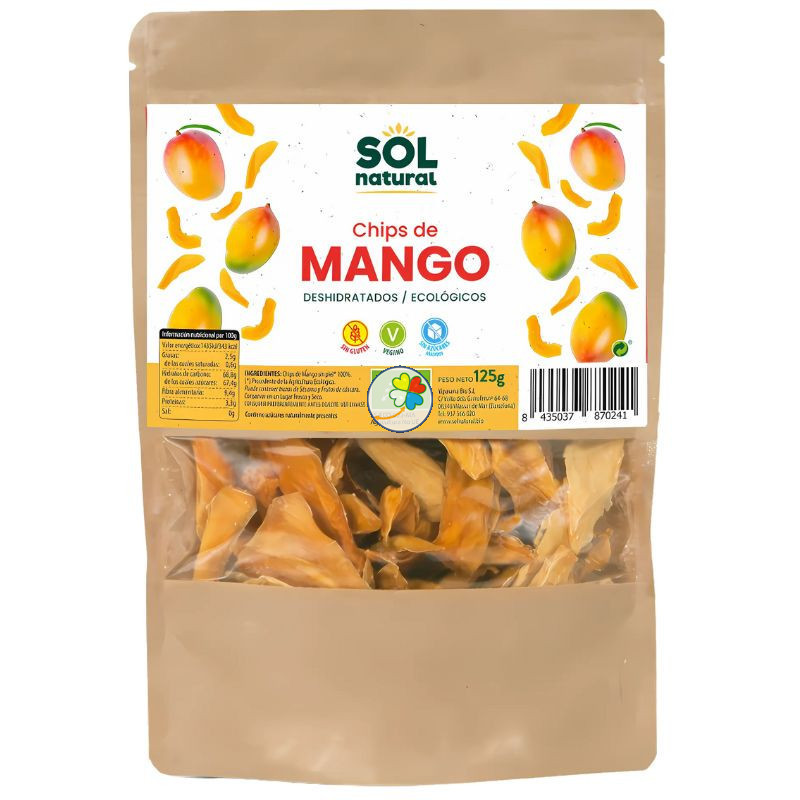 CHIPS DE MANGO BIO 125G SOL NATURAL