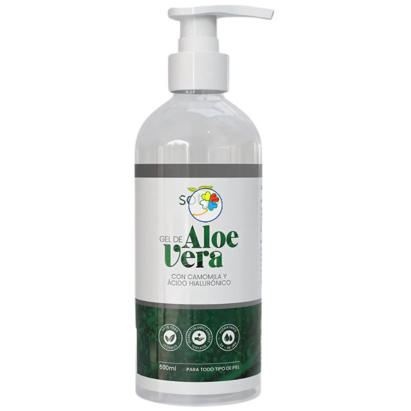 GEL ALOE VERA CON CAMOMILA Y ACIDO HIALURONICO ECO 500Ml SOTYA