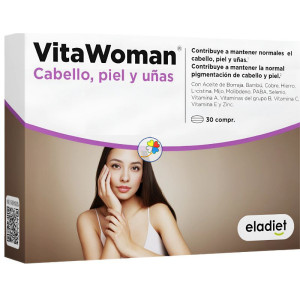 VITAWOMAN CABELLO, PIEL, UÑAS 30 COMPRIMIDOS ELADIET