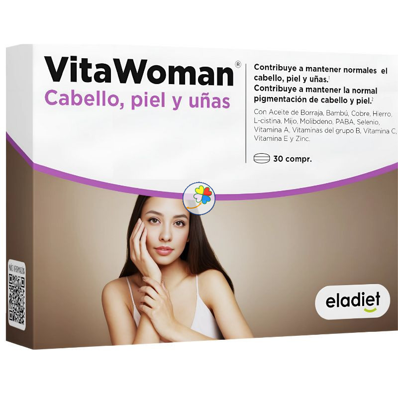 VITAWOMAN CABELLO, PIEL, UÑAS 30 COMPRIMIDOS ELADIET