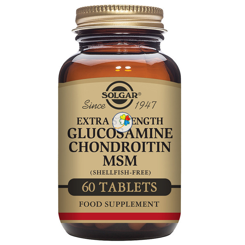 GLUCOSAMINA, CONDROITINA Y MSM 60 CAPSULAS SOLGAR