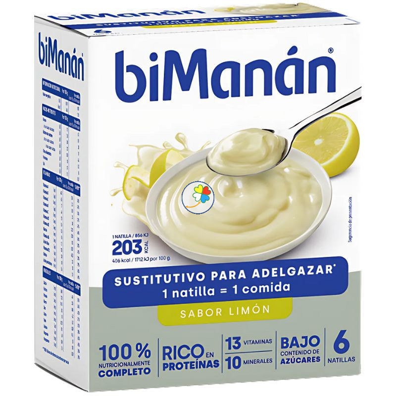 NATILLA SUSTITUTIVA DE LIMÓN 6 SOBRES BIMANAN