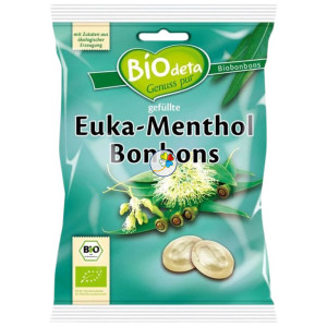 CARAMELOS RELLENOS DE EUCALIPTO Y MENTOL 75G BIODETA