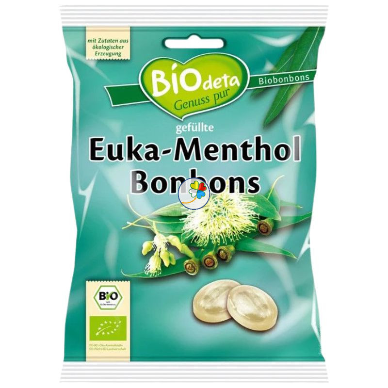 CARAMELOS RELLENOS DE EUCALIPTO Y MENTOL 75G BIODETA