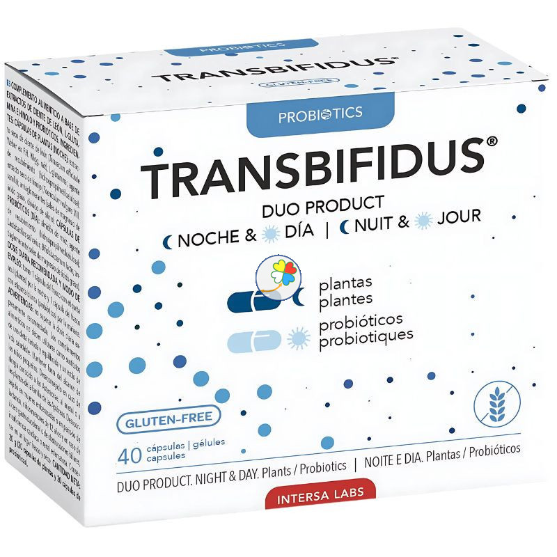 TRANSBIFIDUS DÚO NOCHE Y DÍA 40 CÁPSULAS INTERSA