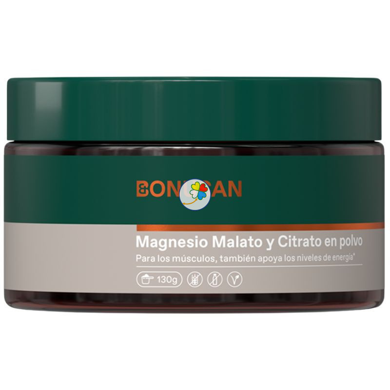 MAGNESIO, MALATO Y CITRATO EN POLVO 130 GR BONUSAN
