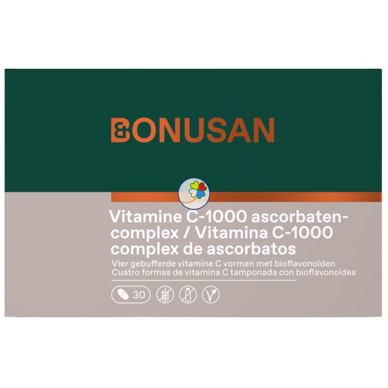 VITAMINA C-1000 COMPLEJO ASCORBATOS 30 COMPRIMIDOS BONUSAN