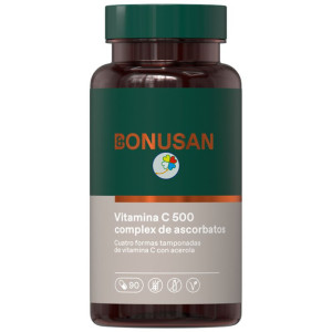VITAMINA C-500 COMPLEJO DE ASCORBATOS 90 CÁPSULAS BONUSAN