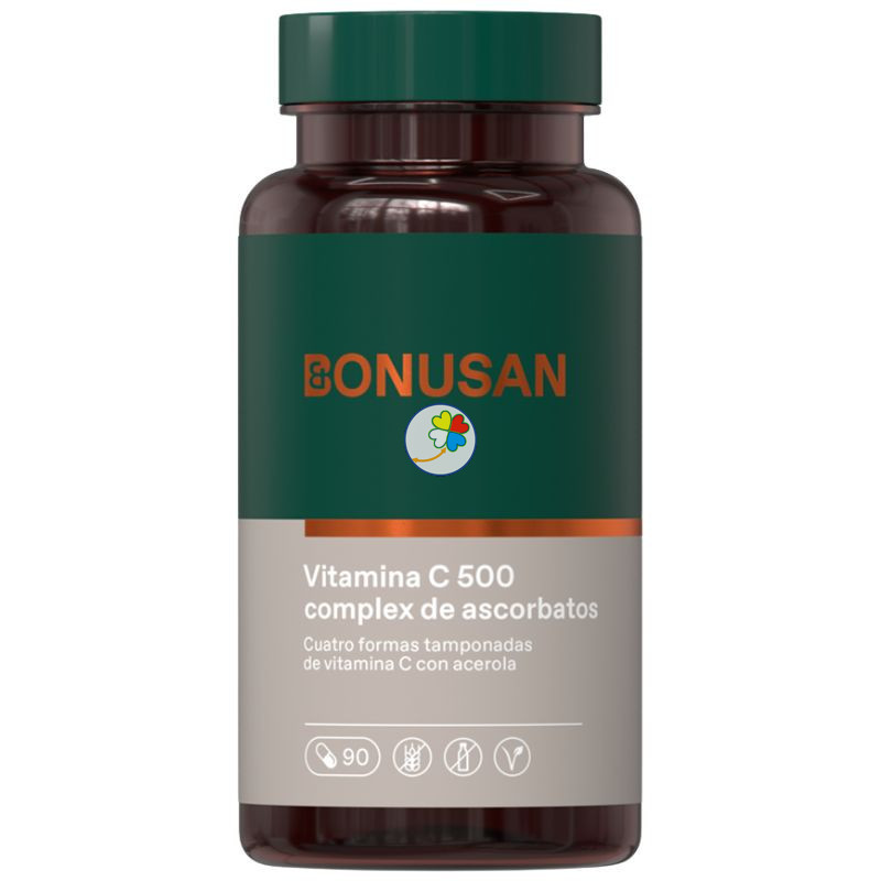VITAMINA C-500 COMPLEJO DE ASCORBATOS 90 CÁPSULAS BONUSAN
