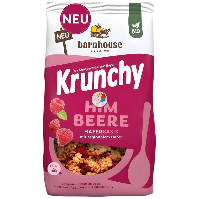 MUESLI KRUNCHY FRAMBUESA 500G BARNHOUSE