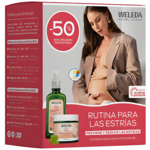 RUTINA PARA ESTRIAS ACEITE Y BALSAMO WELEDA