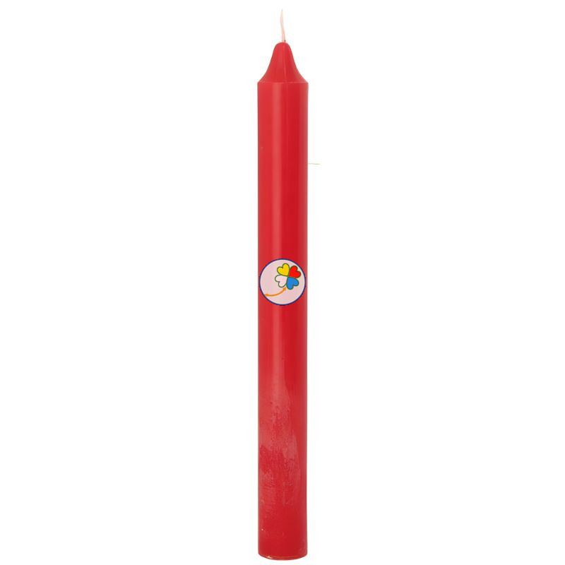 VELA BUJÍA ROJA 20CM ORO DE LOS ANDES