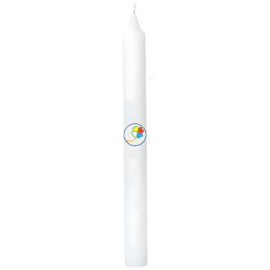VELA BUJIA BLANCA 20CM ORO DE LOS ANDES