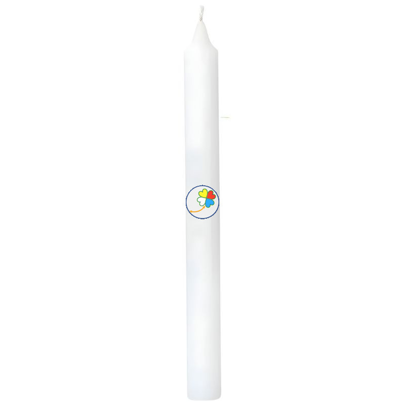 VELA BUJIA BLANCA 20CM ORO DE LOS ANDES