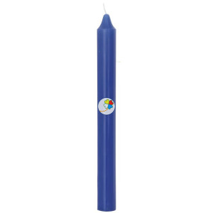 VELA BUJÍA AZUL 20CM ORO DE LOS ANDES