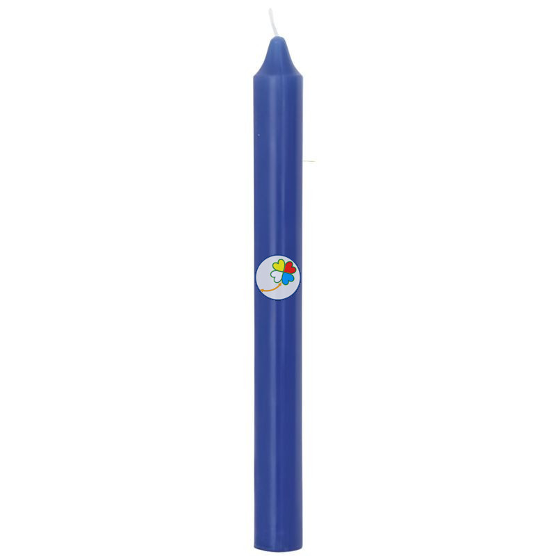VELA BUJÍA AZUL 20CM ORO DE LOS ANDES