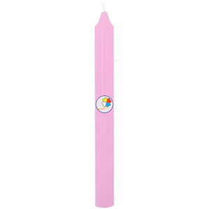 VELA BUJÍA ROSA 20CM ORO DE LOS ANDES