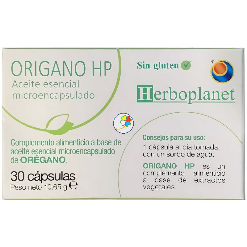 ORIGANO HP 10,65 g, 30 capsulas de A. E. Microencapsulados HERBOPLANET