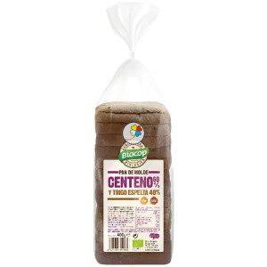 PAN DE MOLDE CENTENO Y ESPELTA 400Gr BIOCOP
