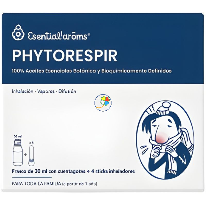 PHYTORESPIR 30Ml. + 4 STICKS INHALADORES ESENTIAL AROMS