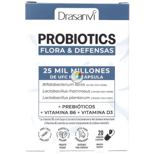 PROBIOTICS FLORA Y DEFENSAS 20 CÁPSULAS DRASANVI