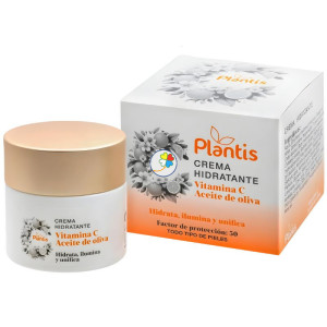 CREMA FACIAL HIDRATANTE CON VIT.C +FFP30 50ML PLANTIS