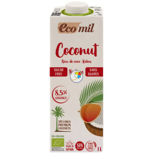 BEBIDA DE COCO NATURE SIN AZÚCAR BIO 1L ECOMIL