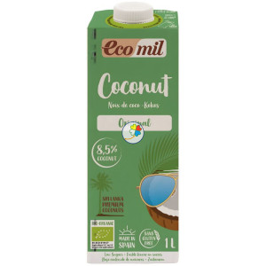 BEBIDA DE COCO ORIGINAL BAJA EN AZÚCARES BIO 1L ECOMIL