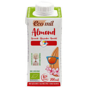 BEBIDA DE ALMENDRA NATURE SIN AZÚCAR BIO 200ML ECOMIL