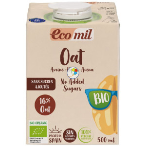BEBIDA DE AVENA SIN AZÚCARES AÑADIDOS BIO 500ML ECOMIL