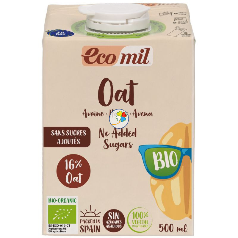 BEBIDA DE AVENA SIN AZÚCARES AÑADIDOS BIO 500ML ECOMIL