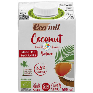 BEBIDA DE COCO NATURE SIN AZÚCAR BIO 500ML ECOMIL