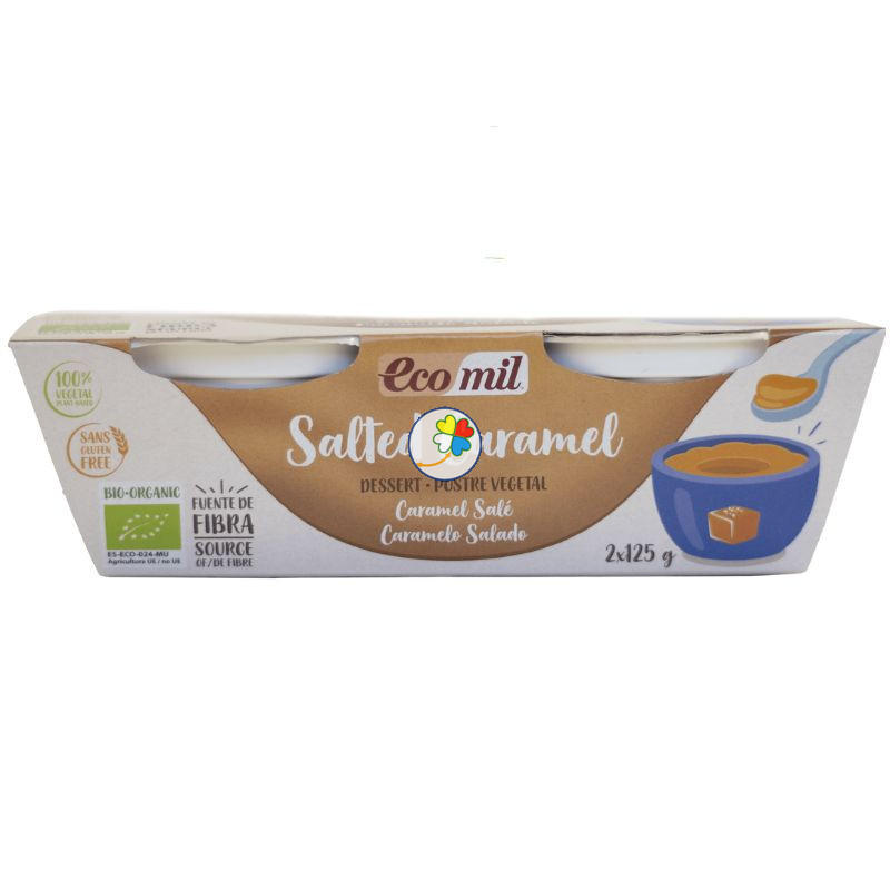 POSTRE DE CARAMELO SALADO BIO 2X125G ECOMIL