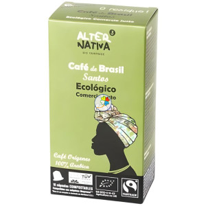 CÁPSULAS DE CAFÉ BRASIL SANTOS BIO 10 UNIDADES ALTERNATIVA 3