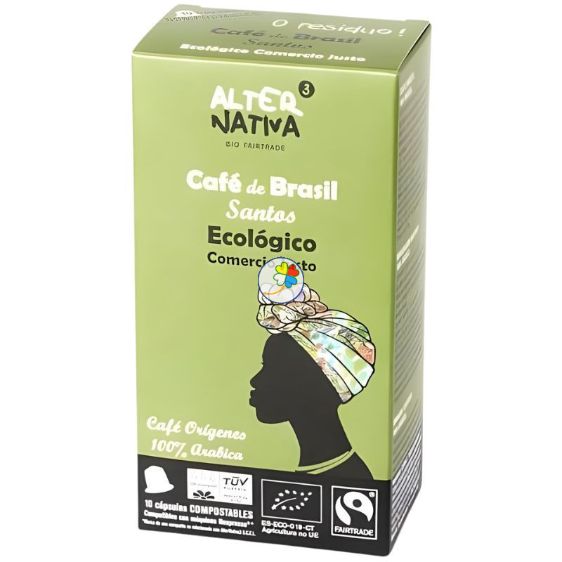 CÁPSULAS DE CAFÉ BRASIL SANTOS BIO 10 UNIDADES ALTERNATIVA 3