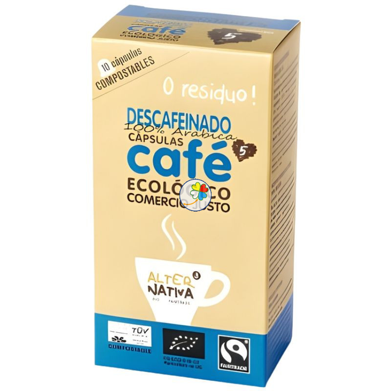 CÁPSULAS DE CAFÉ DESCAFEINADO BIO 10 UNIDADES ALTERNATIVA 3